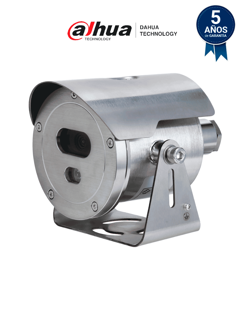 [DHT0120006] DAHUA DH-ECA2A1400-HN Cámara Bullet Antiexplosiva 4MP/ Lente 4mm/ Starlight/ SMD/ IR 30 metros/ Smart H.265+/ Min. iluminación 0.005 lux/ Detección de Humanos/ PoE/ IP68. Certificación ATEX e IECEx/ #LONUEVO