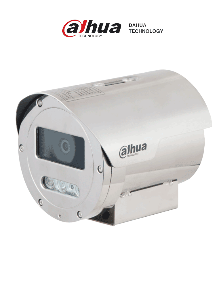 [DHT0120001] DAHUA DH-ECA3A1404N-HNRXB - Cámara IP antiexplosión de 4 MP con zoom óptico 4x, H.265+, IR de 40m, AI SMD Plus, Starlight, WDR 120dB, IP68, y protección TVS 6000V. Máxima seguridad y visión superior en entornos extremos.