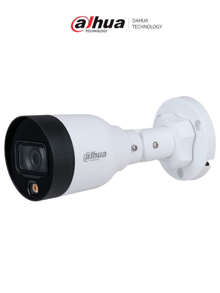 [DHT0030194] DAHUA DH-IPC-HFW1239S1-A-LED-S6 - Camara IP Bullet 2 MP/ Full Color/ 2.8 mm/ 102° de apertura/ micrófono integrado/ H.265+/ luz visible de 15 m/ IP67/ PoE /DWDR #LoNuevo