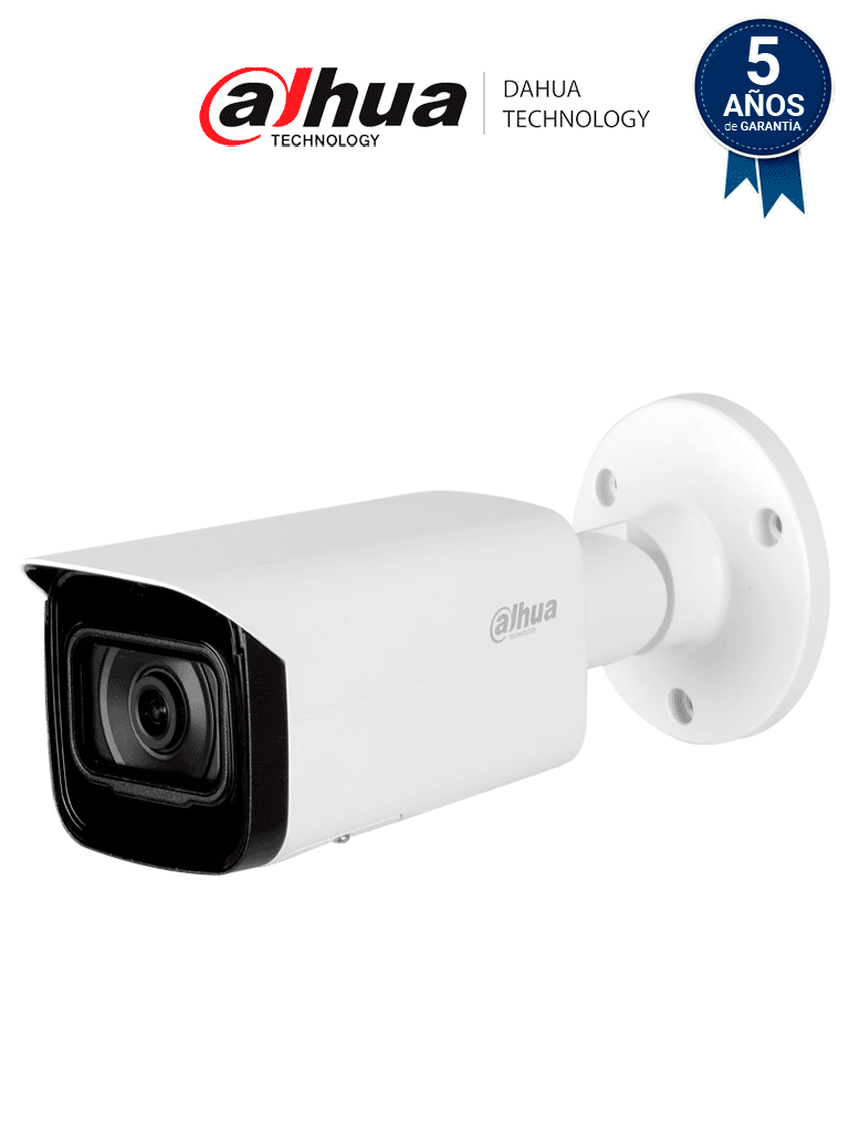 [DHT0030127] DAHUA DH-IPC-HFW5442T-SE - Cámara Bullet de 4MP con tecnología Acupick y WizMind, sin metadatos de video, IA SSA, detección facial, mapa de calor, conteo de personas, lente de 2.8mm, IR 80m, SMD 3.0, ranura micro SD, ePoE, IP67, IK10.