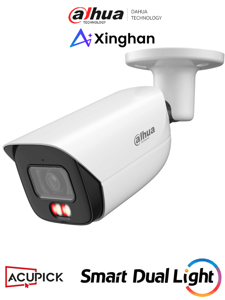 [DHT0030200] DAHUA IPC-HFW3849E-AS-IL -Cámara IP Bullet de 8 Megapíxeles con Iluminadores Dual/WizSense/Lente de 2.8 mm/ 107 Grados de Apertura/ H.265+/ Microfono Integrado/ 1 E&S de Alarma y Audio/ SMD 4.0/ WDR Real/ Quick Pick AI SSA/PoE/ IP67 #MCI1 #OIP #IPN #ACIP