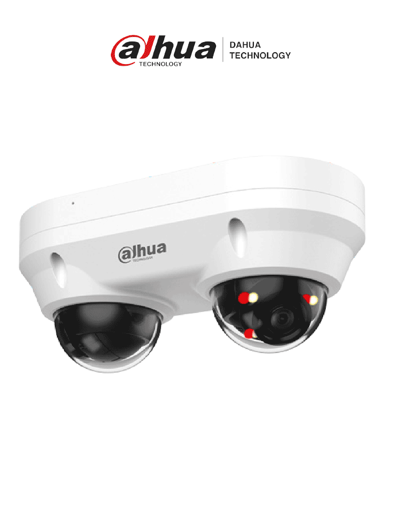 [DHT0040147] DAHUA DH-IPC-HDBW2449FP-AS-E2-IL - Cámara Domo Dual IP de 4MP, iluminador dual inteligente/ Lente 2.8mm/ Protección Perimetral/ SMD Plus/ WizSense/ micrófono integrado/ IP67/IK10 /#LoNuevo