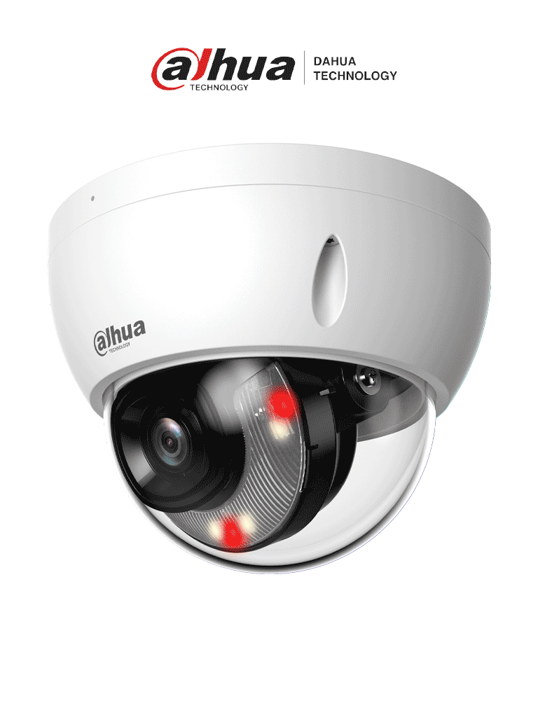 [DHT0040145] DAHUA DH-IPC-HDBW2649EP-S-IL - Camara IP Domo Antivandalica de 6 Megapixeles/ Lente de 2.8mm/ 30 Metros de Iluminador Dual Inteligente+Full Color/ SMD Plus/ Protección Perimetral avanzada/ Micrófono Integrado/ IP67/ IK10 Ranura para MicroSD/ #LoNuevo #MCI