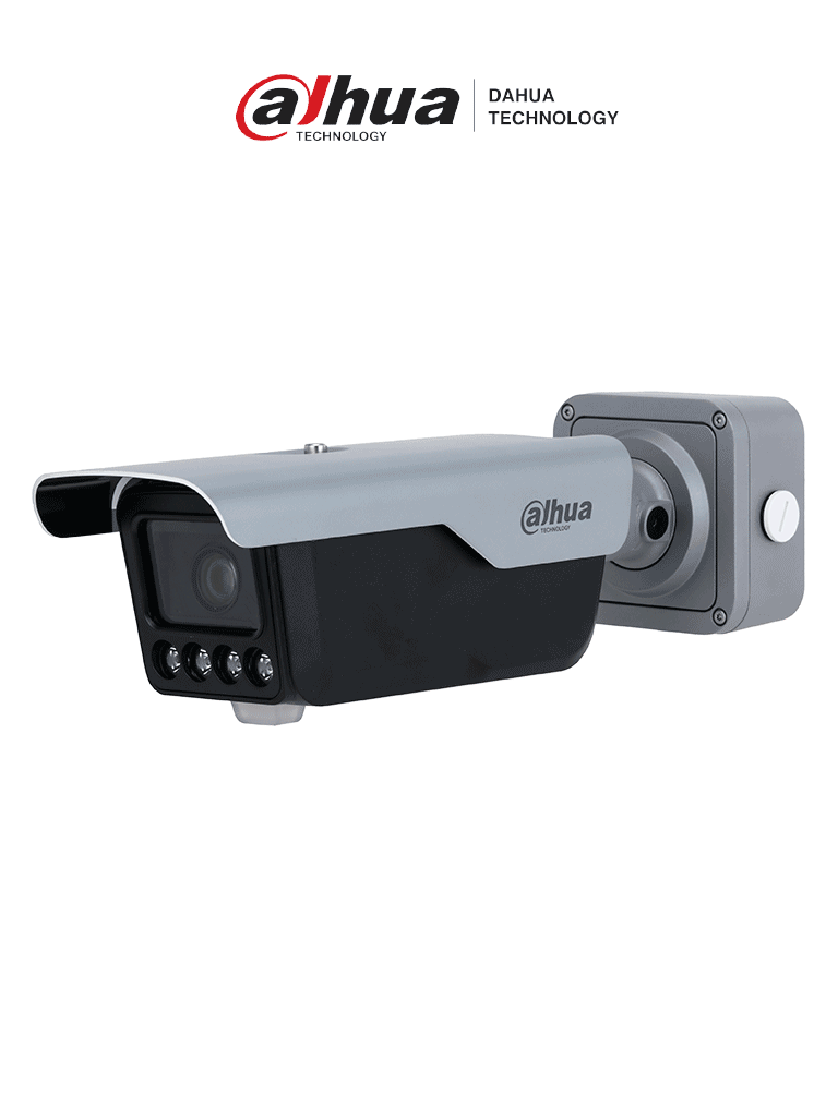 [DHT0100014] DAHUA DHI-ITC413-PW4D-Z1 - Cámara IP LPR 4 MP con lente motorizado 2.7-12mm y 4 iluminadores de 10m. Incluye IA WizMind, lectura de placas hasta 80 km/h, detección de vehículos (tipo, color, marca)PoE, WDR, H.265, IP67, E/S de alarma y audio #IMD