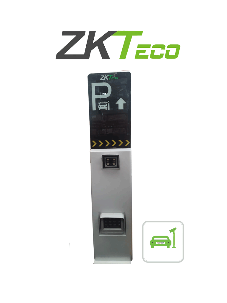 [ZTA583001] ZKTECO LPRS4000 - Cámara de Reconocimiento de Placas / Semáforo / Administración de Residentes y Visitantes / Reconoce la Placa a una distancia de 2 hasta 10 Metros / Pantalla Led Configurable / Requiere Licencia de Estacionamiento de Biosecurity