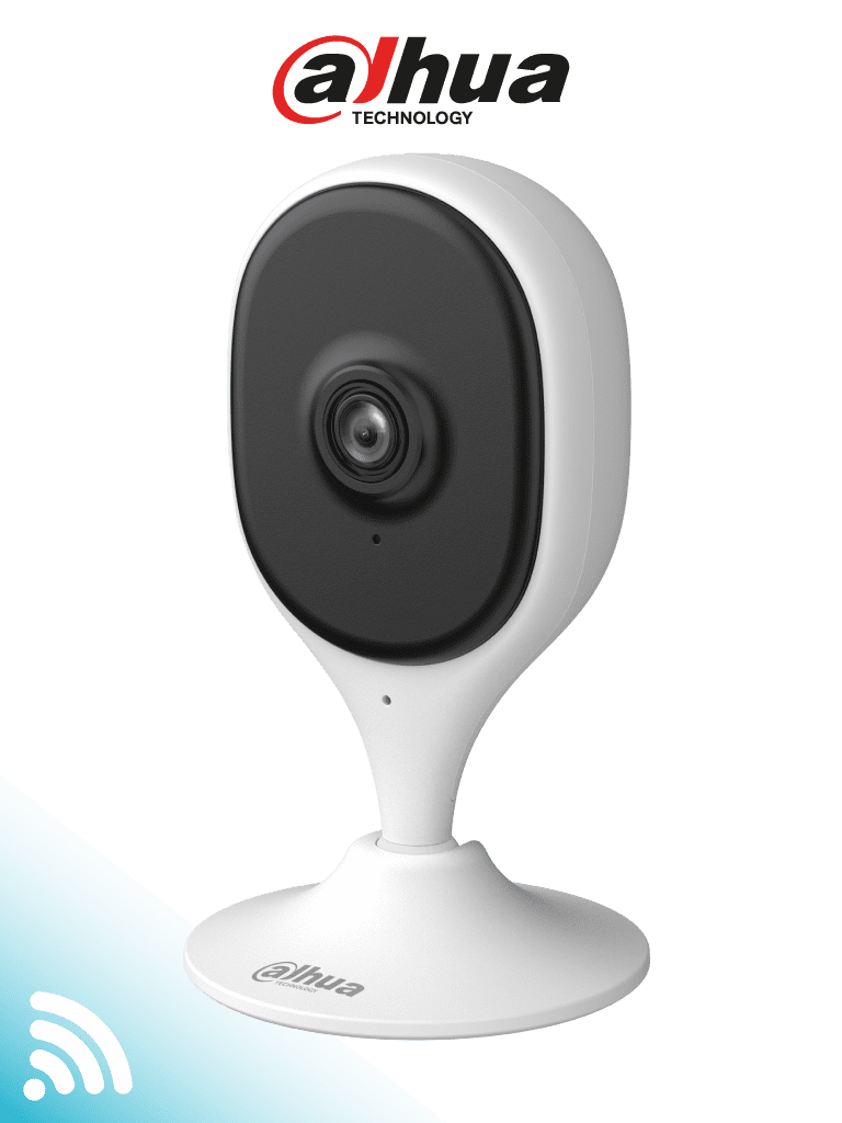 DAHUA DH-C3A - Cámara WiFi IP Cubo de 3MP con IA avanzada para detección de humanos y mascotas. Equipado con WiFi 6, emparejamiento por Bluetooth, audio bidireccional, IR de 10m, compresión H.265 y alarma de sonido