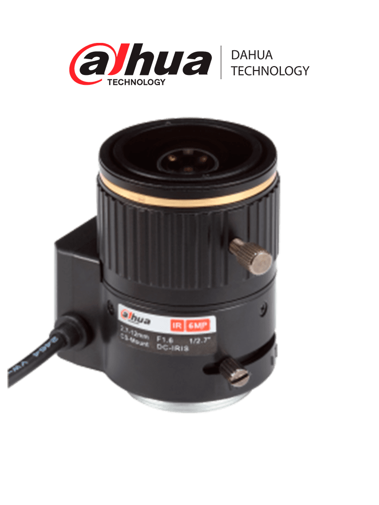 [DHT0480001] DAHUA PFL2712 - Lente varifocal de 6MP 1/2.7" de 2.7-12mm