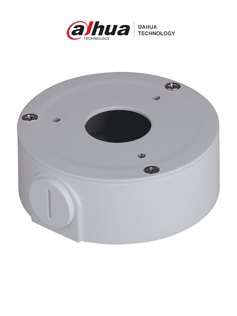 [DAH124018] DAHUA PFA134 - Caja de conexiones para cámaras bullet Dahua HFAW1000R, HFAW1100S, HFAW1200RM, HFAW2401S, HFW1120S, HFW1320S y HFW1320SW. Ideal para una instalación ordenada y segura, asegurando una gestión eficiente de cables.