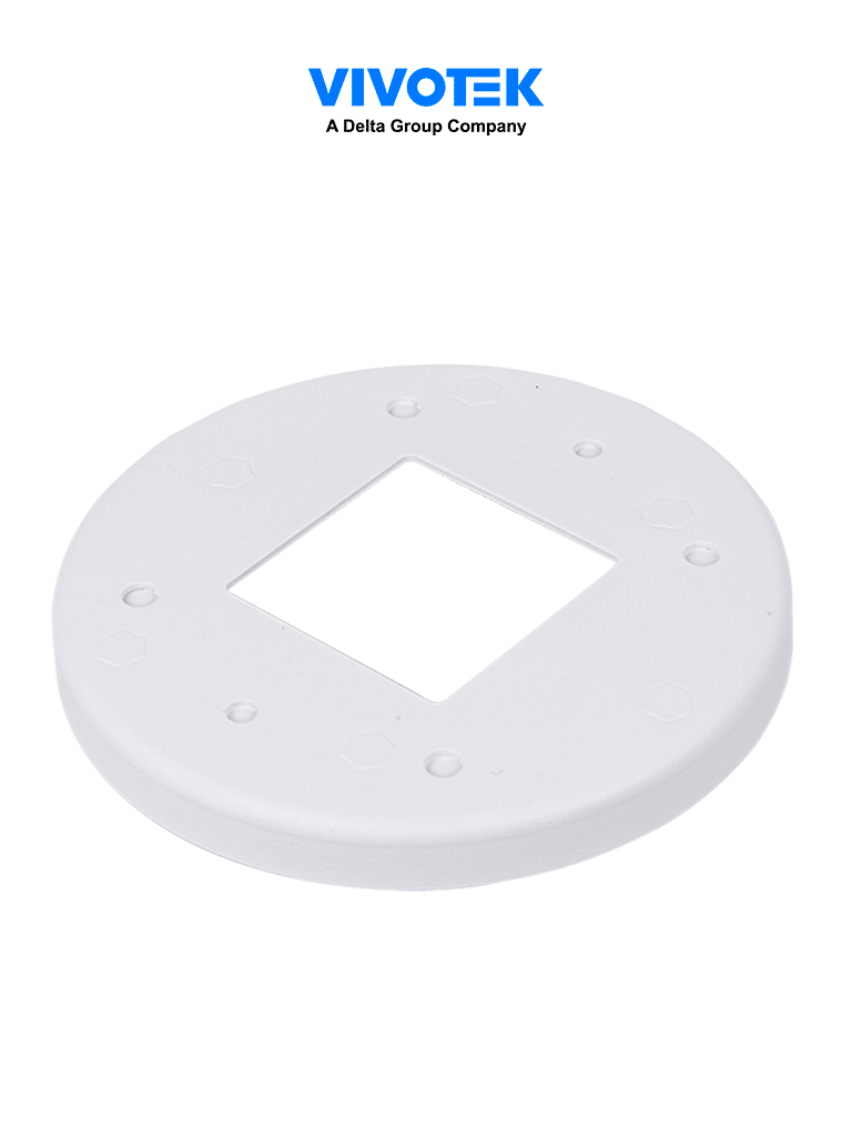 [VIV0430159] VIVOTEK AM-51G - Placa adaptadora para caja octagonal eléctrica de 3.5", Ø117 x 12 mm, Color blanco