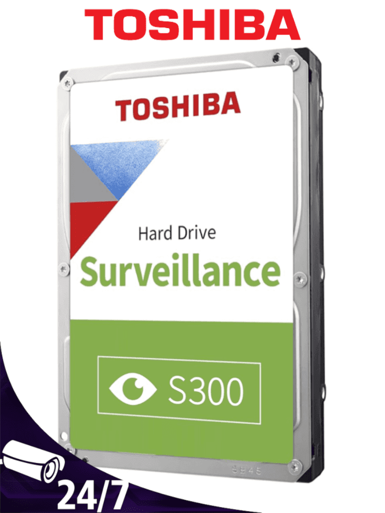 [TSB1490002] TOSHIBA HDWT720UZSVA - Disco Duro de 2TB/ Serie S300 Especial Para Videovigilancia/ Ideal para Trabajo 24/7/ Inteface: SATA 3.5"/ 5700 rpm/ 128 MB / Hasta 64 cámaras