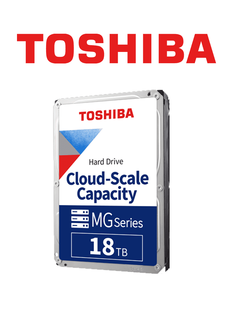 [TSB1490004] TOSHIBA MG09ACA18TE - Disco duro de 18TB / 3.5" / Sata III / 720 RPM / Bufer 512Mb / Diseño sellado con Helio /