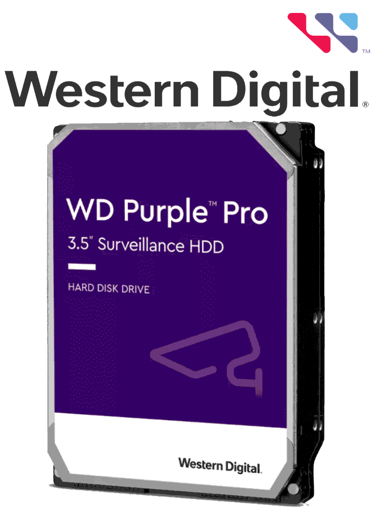 [WDC1490037] WESTERN DIGITAL WD181PURP - Disco duro 18 TB / Serie Purple PRO / 3.5" SATA / 6GB /S / 512 Caché/ 7200 RPM
