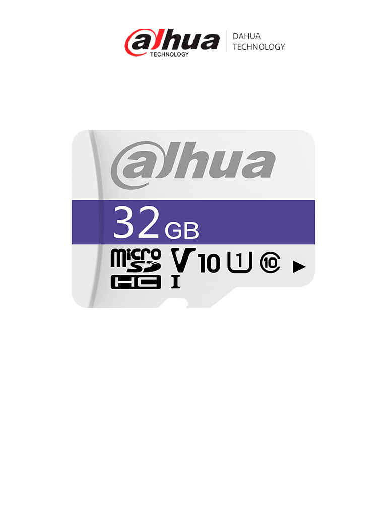 [DHT1510031] DAHUA DHI-TF-C100/32GB - Dahua Memoria Micro SD de 32 GB UHS-I/ C10/U1/V10/ Velocidad de Lectura 90 MB/s/ Velocidad de Escritura de 15MB/s/ #LoNuevo #MED / NS