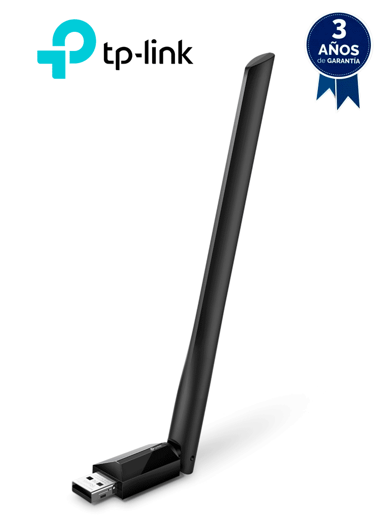 [TPL6740010] TP-LINK Archer T2U PLUS - Adaptador USB inalámbrico doble banda AC 600 Mbps, antena de alta ganancia.