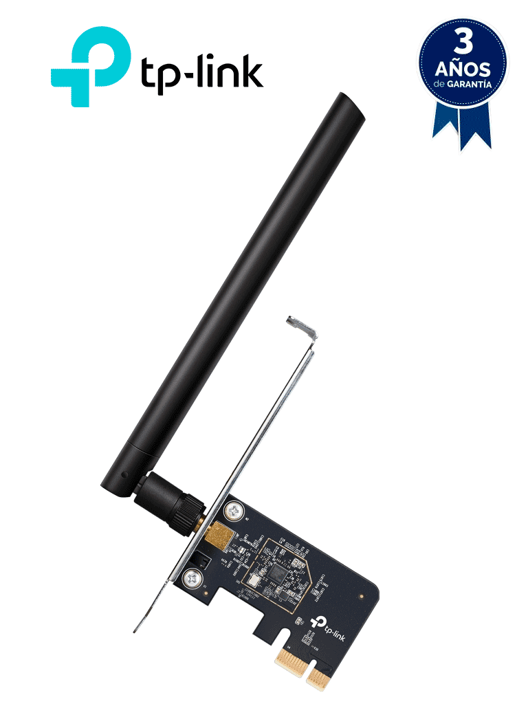 TP-LINK ARCHER T2E - Adaptador PCI Express inalámbrico de doble banda AC600 , velocidades de Wi-Fi de hasta 600 Mbps (433 Mbps en la banda de 5 GHz y 200 Mbps en la banda de 2,4 GHz) , MU-MIMO , Compatible con WPA3. #GAMETP