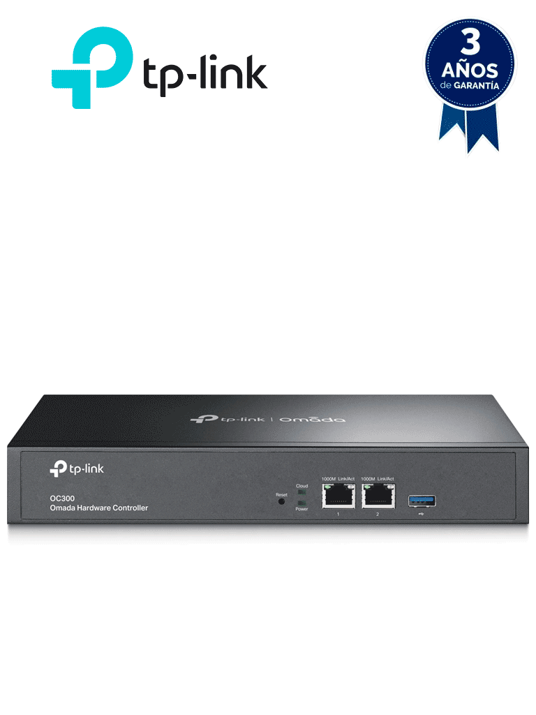 [TPL3680007] TP-LINK - OC300 / Controladora Omada / Gestión centralizada de hasta 500 AP Omada, Switches JetStream y Routers SafeStream / Soporta OMADA CLOUD