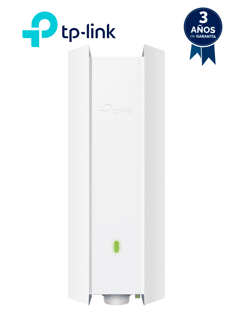 [TPL4220028] TP-LINK EAP610-OUTDOOR - Punto de Acceso Omada de exterior-interior, Wi-Fi 6 AX1800 MU-MIMO 2x2 con Mesh Omada de alta densidad de usuarios, configuración por controlador o stand-alone para montaje en mástil/pared y alimentación PoE+.