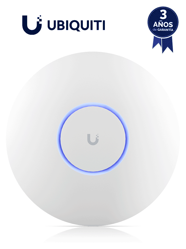 [UBI4220006] UBIQUITI U7-PRO- AP WIFI 7 con frecuencia de 6GHZ libre de interferencia , Montaje en techo , 1 Puerto RJ45 de 2.5 GbE , 5765 Mbps en 6Ghz , Alimentación por POE 802.3at , 300 usuarios. #preventa#ANIVUBI