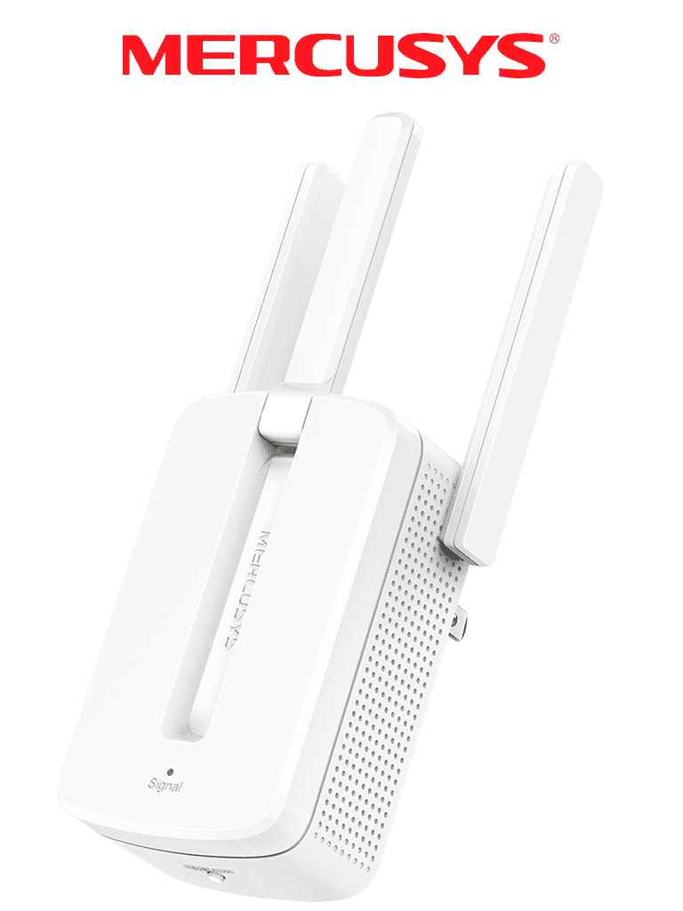 [MER6700001] MERCUSYS MW300RE -Repetidor de cobertura WiFi N con tecnología MU-MIMO, velocidad de 300 Mbps en 2.4 GHz, 3 antenas externas y botón WPS. #MERYD