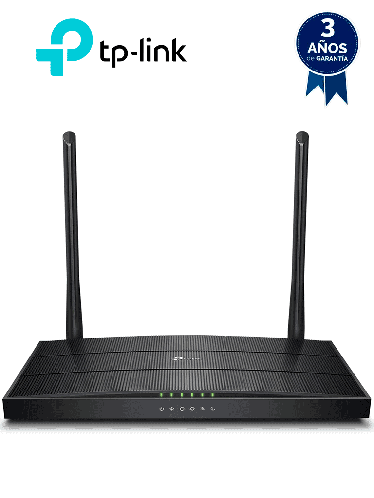 TP-LINK - XC220-G3v - GPON Router inalámbrico N de 300 Mbps con frecuencia de 2.4 GHz. Equipado con 1 puerto GPON SC-APC, 2 puertos LAN (1 Gigabit Ethernet, 1 Fast Ethernet) y 1 puerto POTS (FXS). Compatible con AgiNet Config y AgiNet ACS.#2025TPL