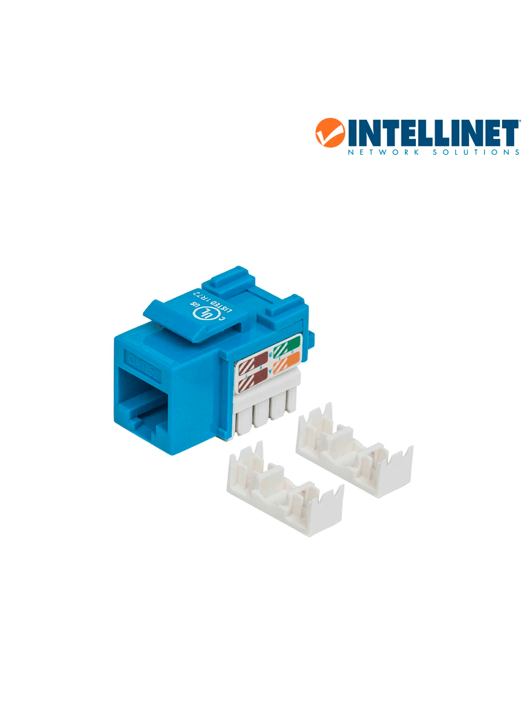 [ITL1610005] INTELLINET 210546 - Jack CAT 5e / De impacto 110 / Keystone / Color azul