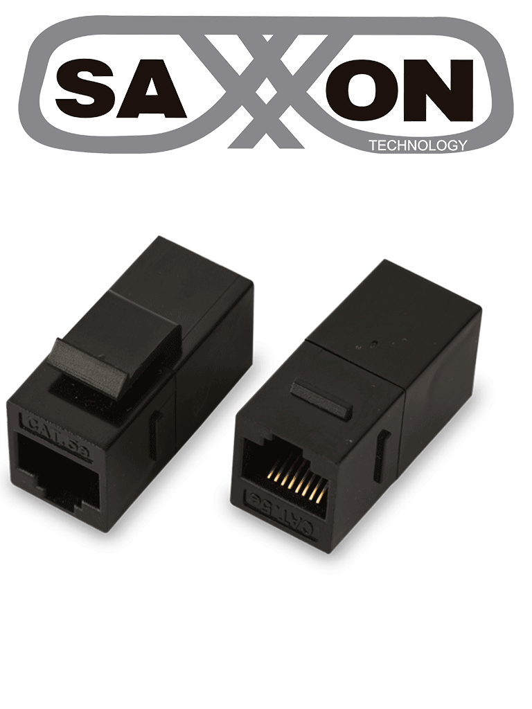 [TCE442019] SAXXON M225 - Cople RJ45 / RJ45 Hembra a RJ45 hembra / CAT 5E / Color negro