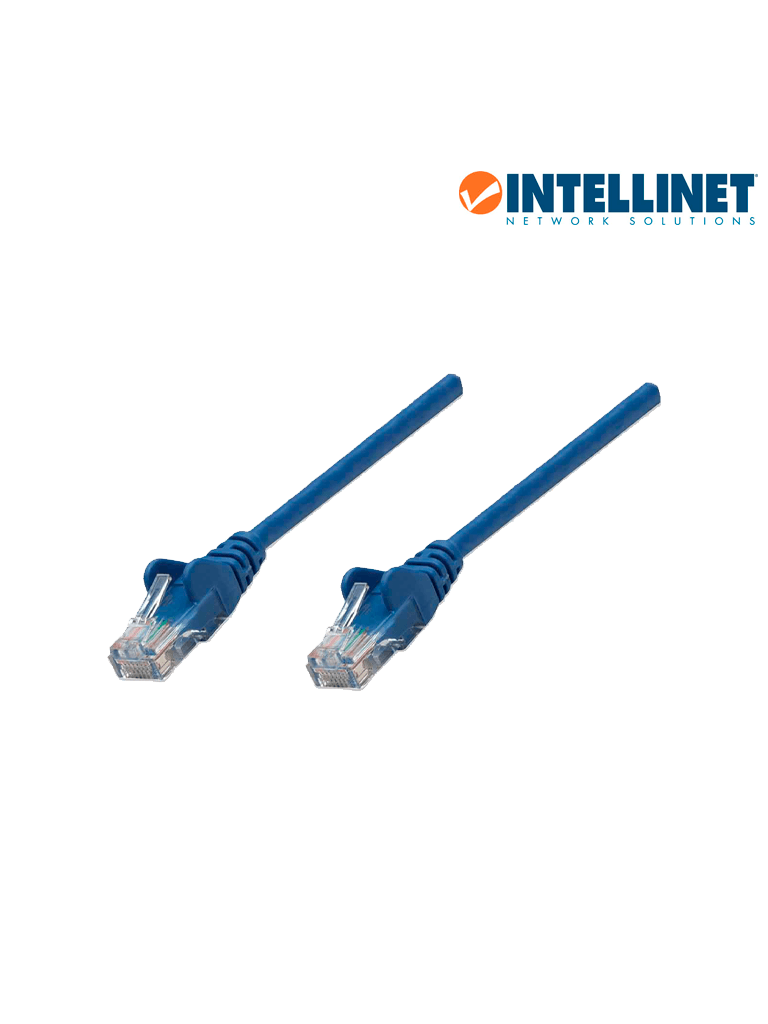 [ITL2840015] INTELLINET 318129 - CABLE PATCH / 0.45m( 1.5f) / Cat 5e / UTP AZUL