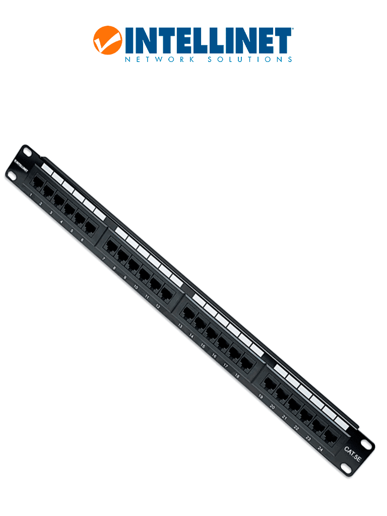 [ITL1620001] INTELLINET 513555 - Panel de Parcheo Cat5e 24 puertos, UTP, 1UR