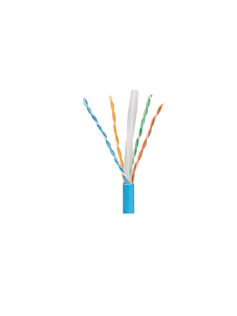 [PND2640004] PANDUIT PUC6004BU-FE Bobina de Cable 100% cobre / Categoría 6 / UTP / 4 Pares / 23 AWG / 1,000 pies (305 metros) / Azul