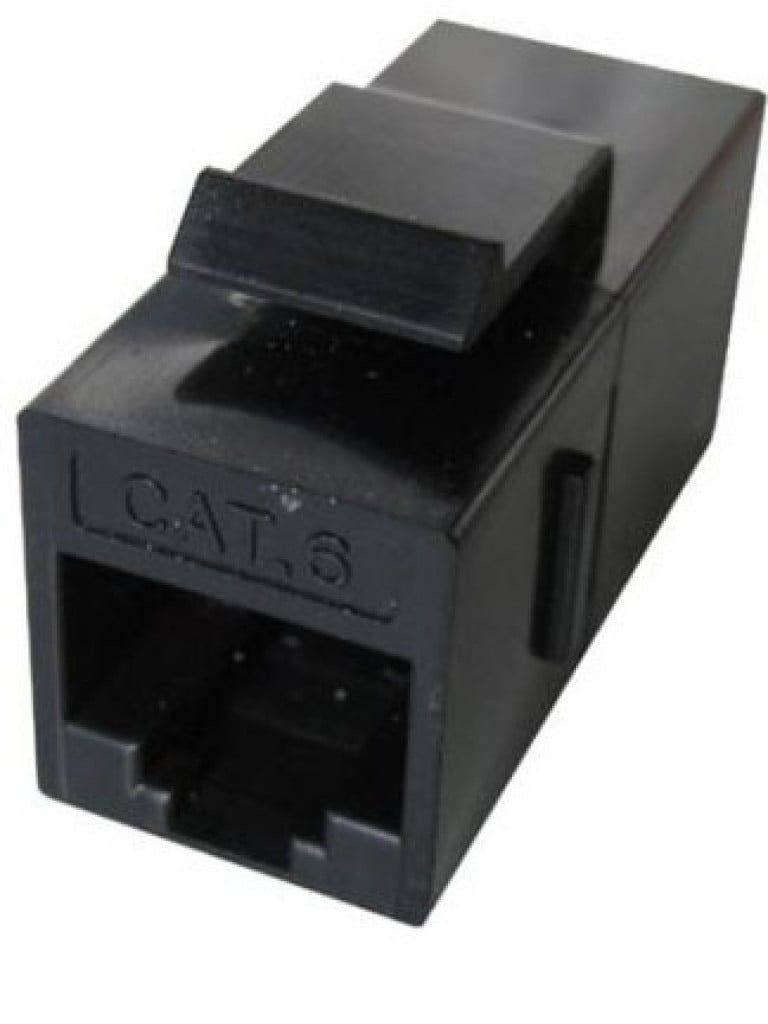 [37260] TVC aC5U6RJ45BKS - Cople UTP / CAT 5E / Para cable UTP / Color negro