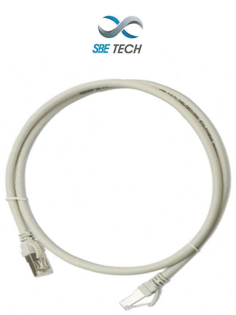 [SBT2840001] SBETECH PCC61.0MGY- Patch Cord Cat 6 con bota inyectada y moldeada 1m Gris